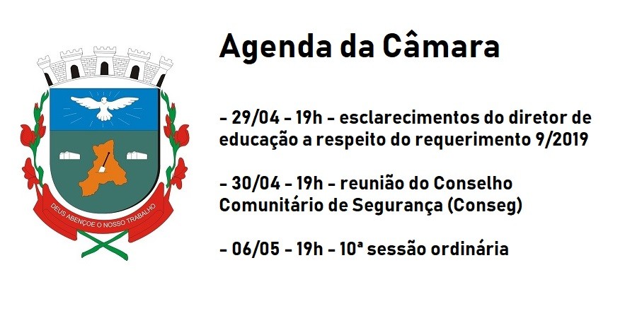 2019429_agenda da Câmara